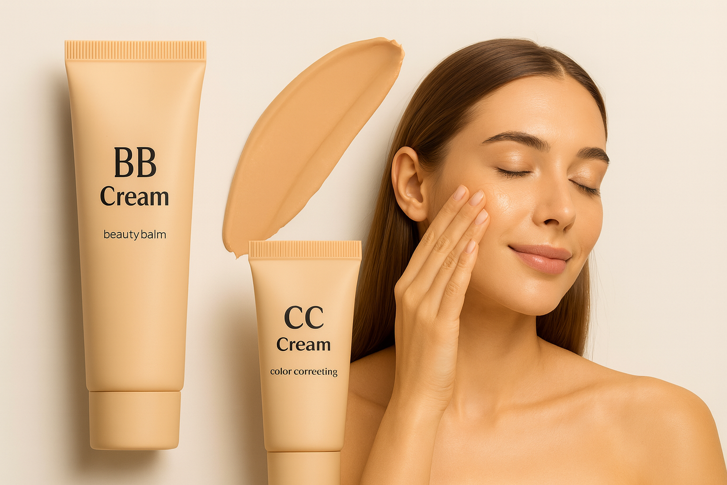 Close-up texture of Gloss & Glow Long-Wear Foundation showing lightweight, buildable formula