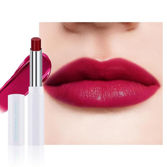 Tinted Lip Balm Moisturizing Lipstick, Red Berry Hydrating Lipstick for Women, 24 Hour Long Lasting Moisturization Lip Gloss Stain Makeup, Lightweight Non Greasy Moisturizer Lips, 12