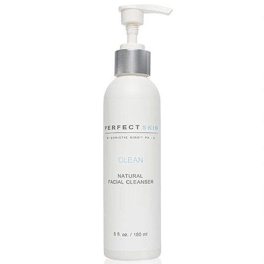 PERFECT SKIN BY CHRISTIE KIDD, PA-C | Clean Natural Facial Cleanser – Gentle Face Wash with Aloe, Olive Leaf & Tea Tree – Soothes, Hydrates, Deep Cleans Pores – 6 fl oz (180 ml)
