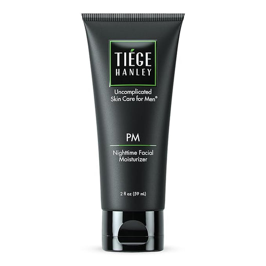 Tiege Hanley Face Moisturizer for Men, Nighttime Facial Moisturizer With Collagen, Hyaluronic Acid, and Peptides, Hydrating Overnight Face Cream, Gentle on Sensitive Skin, Men’s Skin Care, 2.5 FL Oz