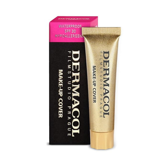Dermacol Mini Full Coverage Foundation 13g, Liquid Matte Makeup with SPF 30, Waterproof Foundation for Oily Skin, Acne & Under Eye Bags, Long-Lasting Makeup Products Shade - 211