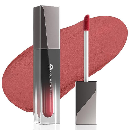 YOUNG VISION Lip Stick, Long Lasting, Waterproof and Transferproof Lip Tint, Glossy Finish Lip Gloss, Lightweight Lipstick, High Coverage, Stocking Stuffers For Teen Girls (01)