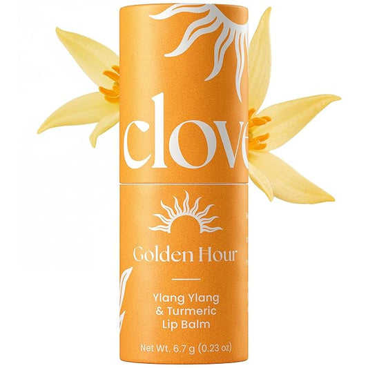 Moisturizing Tallow Lip Balm – Ylang-Ylang & Turmeric | Grass-Fed Beef Tallow | Organic Beeswax, Shea Butter & Almond Oil | Natural & Hydrating for Dry Chapped Lips | Handmade in USA, 6.7g Jumbo Tube